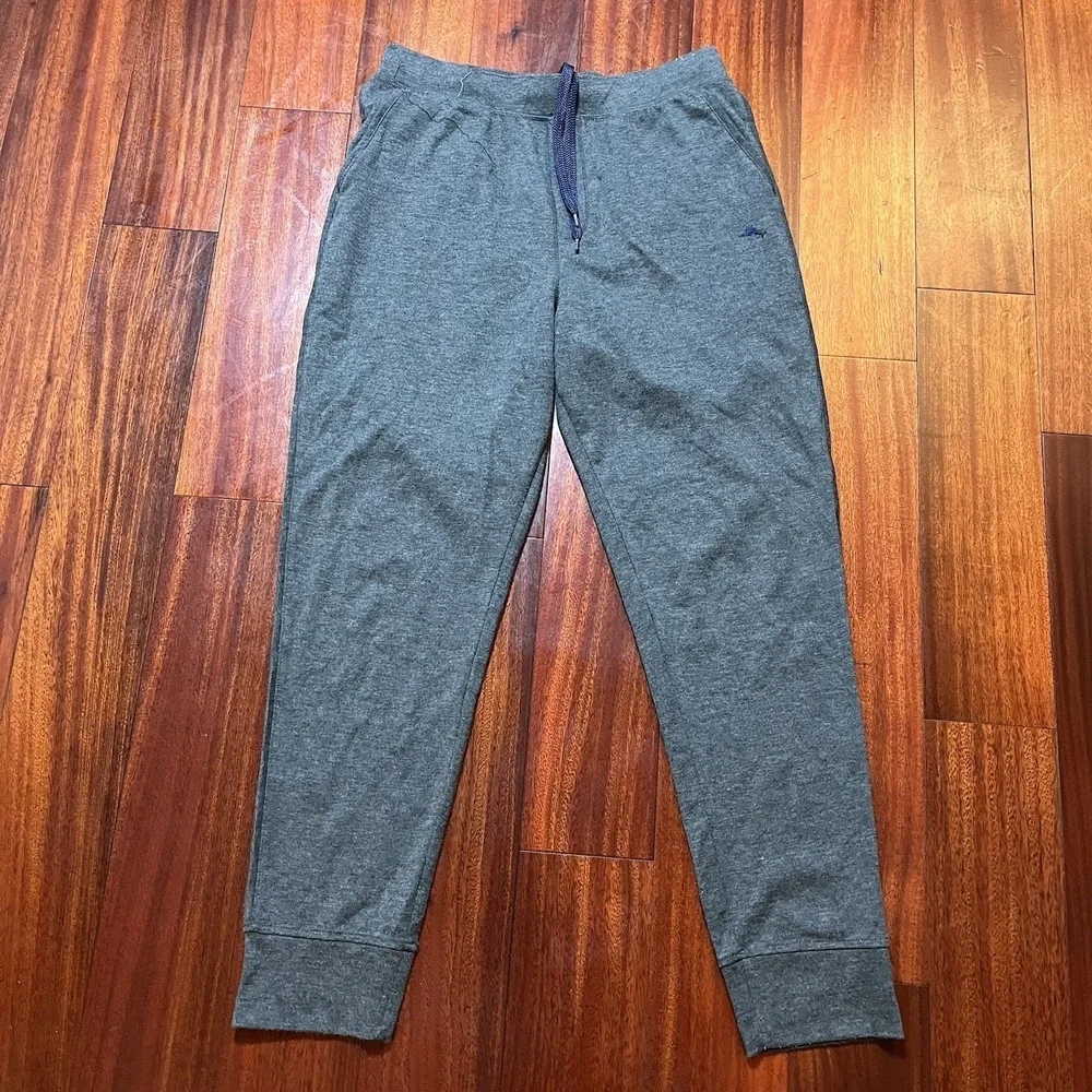 Tommy Bahama Pants Mens Medium Gray Lounge Sleep Drawstring Elastic Waist Pajama